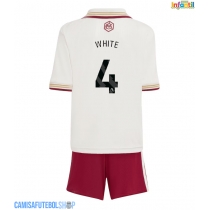 Camisa de time de futebol Arsenal Ben White #4 Replicas 3º Equipamento Infantil 2025-26 Manga Curta (+ Calças curtas)